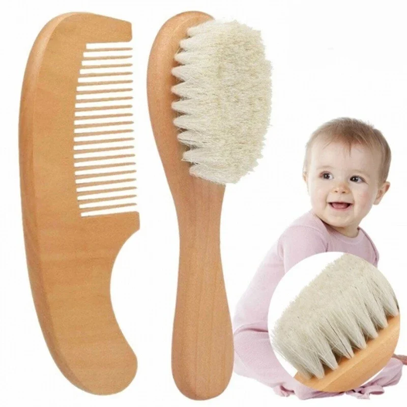 Newborn Wooden Brush Comb 1