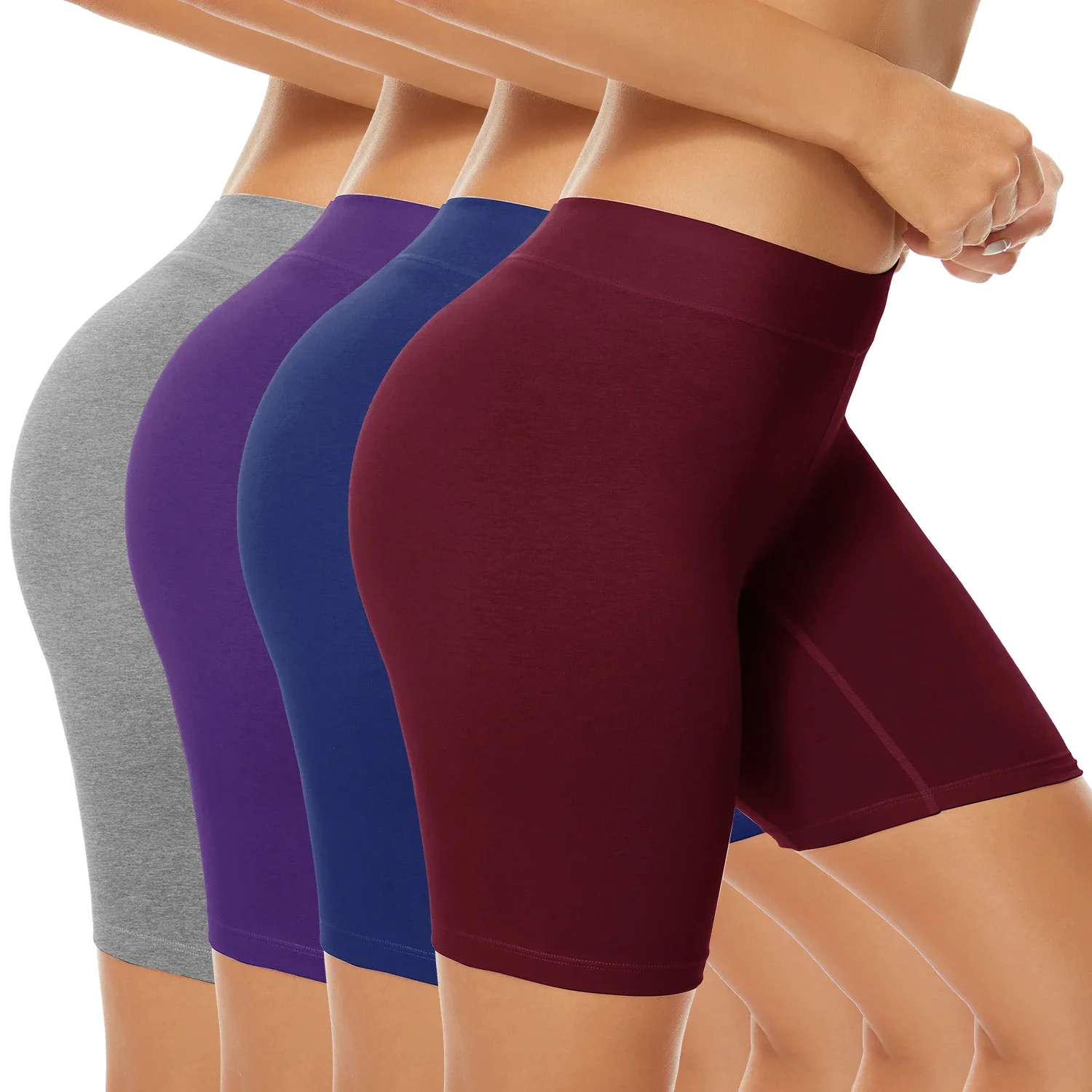 kf S7de30ce9b07c48f5b9e03ea0d84aba7ev POKARLA 4PCS Women s Comfortable Cotton Underwear Soft Breathable High Waisted Underwear Female Plus Size Panties