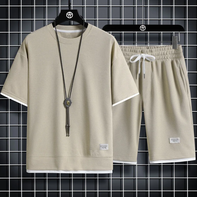 Men's Waffle Casual Set 1